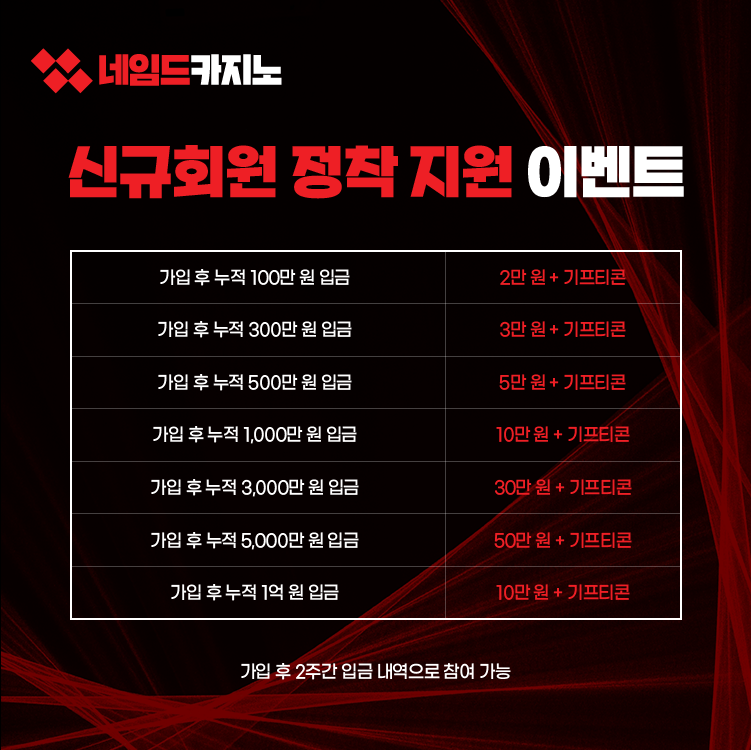 신규회원 정착 지원 이벤트 이미지